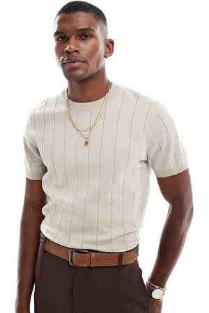 New Look Knitted short sleeve polo shirt in