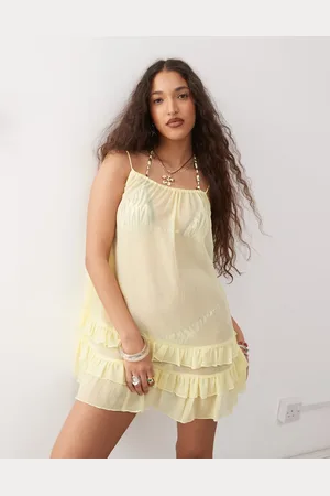 COLLUSION Mesh beach dress in