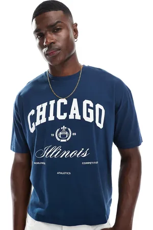 ASOS Boxy oversized t-shirt with city graphic in