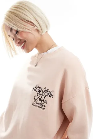 Daisy Street Oversized graphic sweatshirt in -Pink