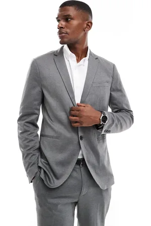 JACK & JONES Slim fit jersey suit jacket in grey