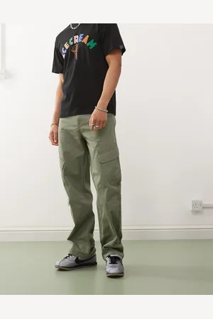 Karl Kani OG slanted pocket cargo pants in khaki-Green