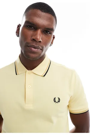 Fred Perry Twin-tipped polo shirt in yellow