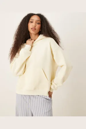 Gina Tricot Mix and Match relaxed hoodie in buttermilk sorbet yellow