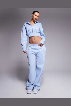 Kaiia Embroidered logo wide leg trackies in (part of a set)