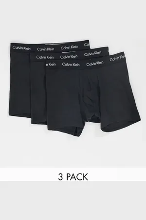 Calvin Klein Cotton Stretch 3 pack boxer briefs with logo waistband in