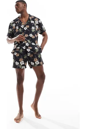 HUGO BOSS Boss floral print short sleeve shirt in (part of a set)