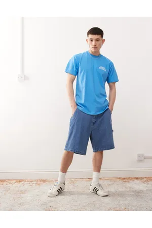 Obey Bigwig denim carpenter shorts in -Blue