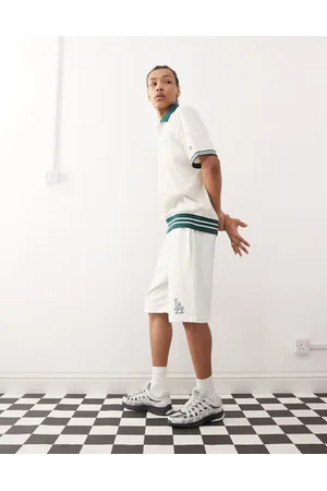 Champion LA logo shorts in off white