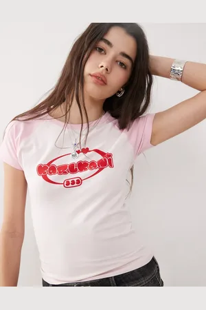 Karl Kani Signature heart logo baby tee in white