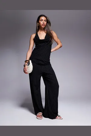 River Island Striped linen pants in (part of a set)