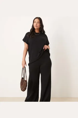 ASOS ASOS DESIGN Curve knitted slub pants in (part of a set)
