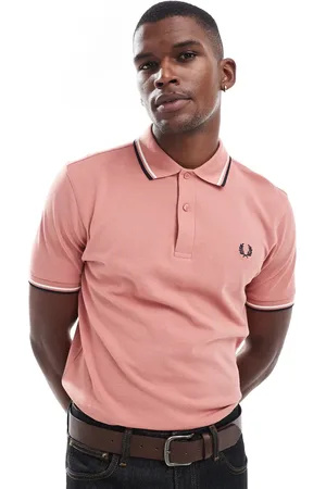 Fred Perry Twin tipped polo shirt in pink