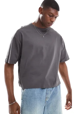 Threadbare 220 GSM boxy fit t-shirt in grey