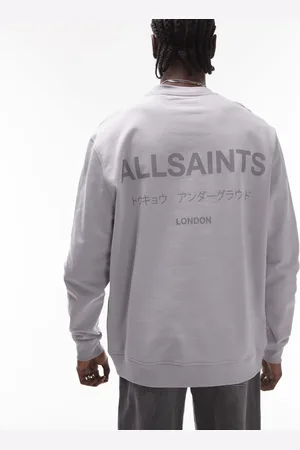 AllSaints Underground oversized sweatshirt in -Black