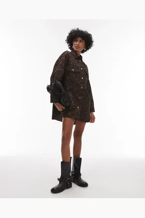 AllSaints Faye shacket dress in