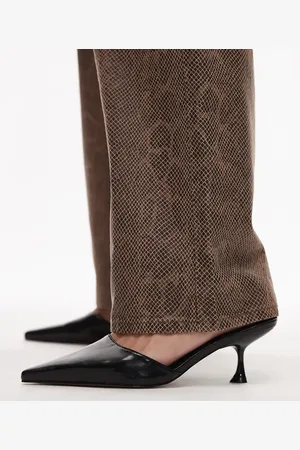 Topshop Dorota kitten heel pointed mules in