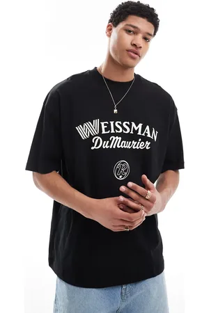 ASOS Oversized t-shirt with text graphic in black