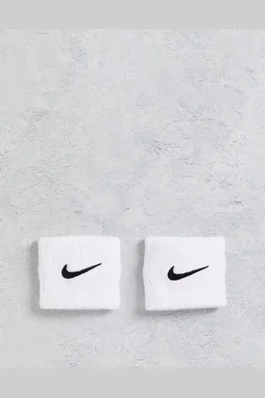 Nike Swoosh wristbands 2 pack in white and