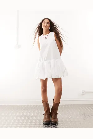 COLLUSION Bubble hem mini dress