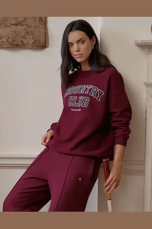 4th & Reckless Charli sweatshirt in burgundy