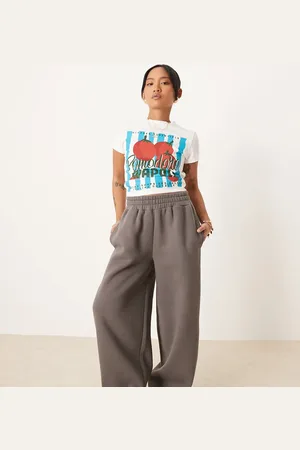 ASOS ASOS DESIGN Petite straight leg trackies in