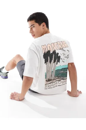 ASOS Boxy oversized t-shirt with scenic graphic in