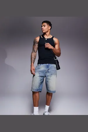 Good For Nothing Skater denim carpenter shorts in