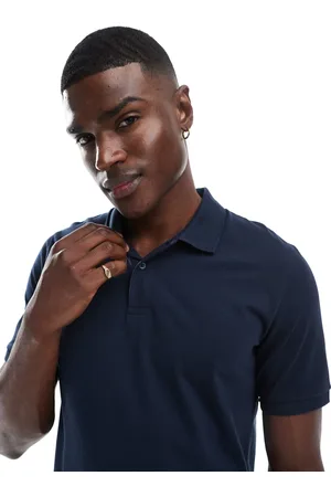 JACK & JONES Pique polo in navy