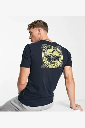 Napapijri S-Edo back print t-shirt in Exclusive to ASOS-Blue
