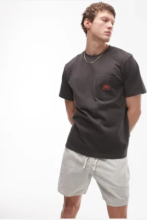 Rhythm Heavy vintage pocket emblem short sleeve t-shirt in -Grey