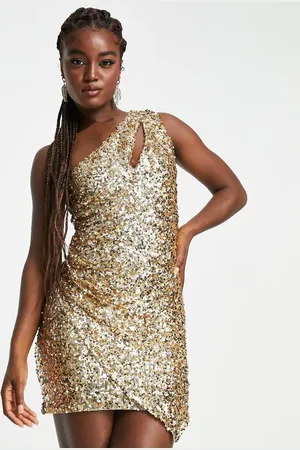 Forever New Cut out drape sequin mini dress in