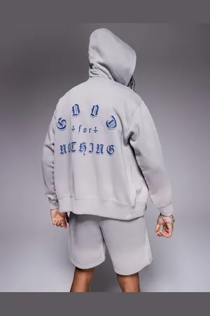 Good For Nothing Zip up hoodie with back print in (part of a set)