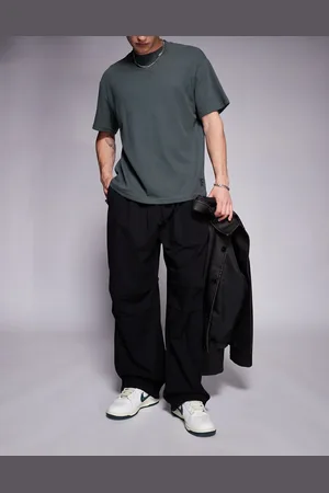 Bershka Parachute baggy pants in