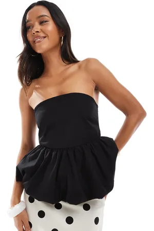 VERO MODA Puffball hem bandeau top in