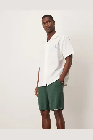 ASOS Oversized knitted shorts with blanket stitch in