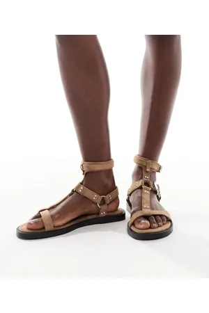 Bershka Gladiator sandals in -Neutral