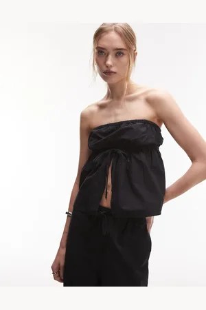 Rhythm Posie gathered strapless top in