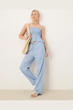 Iisla & Bird Skinny waist band beach pants in (part of a set)