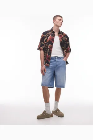 Topman Denim jorts in light wash blue