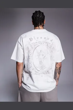 Liquor N Poker Royal emblem back print relaxed t-shirt in