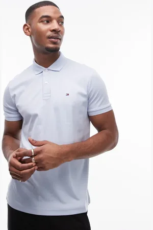 Tommy Hilfiger Regular cotton polo shirt in pale blue
