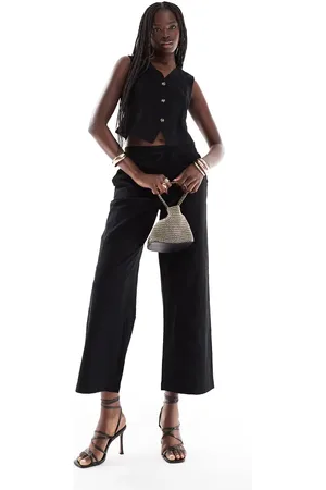 VERO MODA Tailored drawstring waist wide leg pants co-ord in