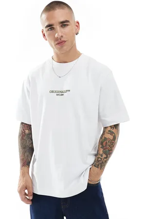 JACK & JONES Oversized boxy t-shirt with Originals logo in
