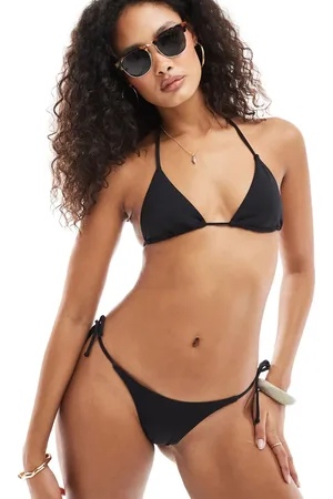 Bershka Tie detail bikini top in (part of a set)