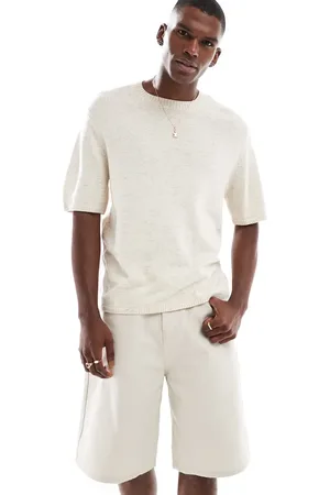 Hollister Knitted short sleeve top in -Neutral