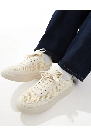 ASOS Lace up sneakers in mesh-Neutral