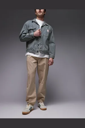 Topman Essential washed pants in -Neutral