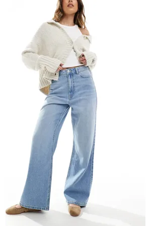 New Look Adalae wide leg jeans in blue