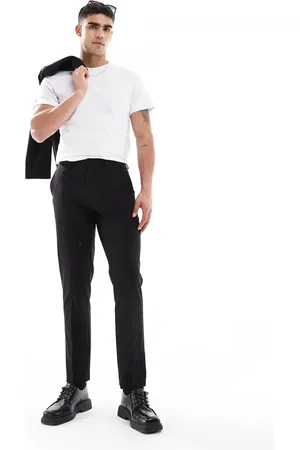 ASOS Washable slim suit pants with lightweight worsted wool in